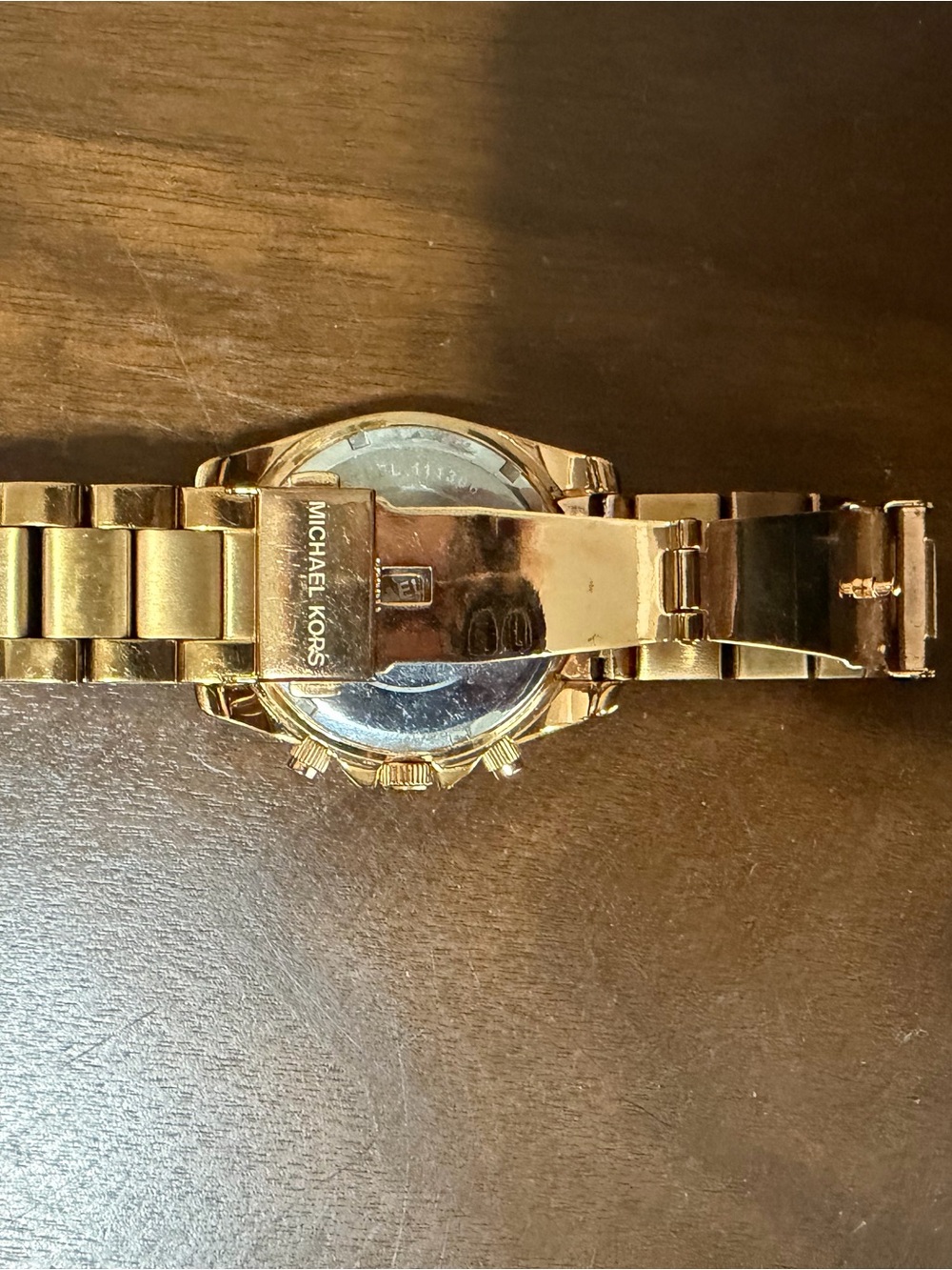 Michael Kors Women’s Gold Tone Crystal Accent Chronograph Watch - Picture 2 of 5